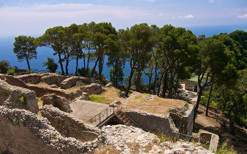 Ruins of one of Tiberius’ villas on Capri