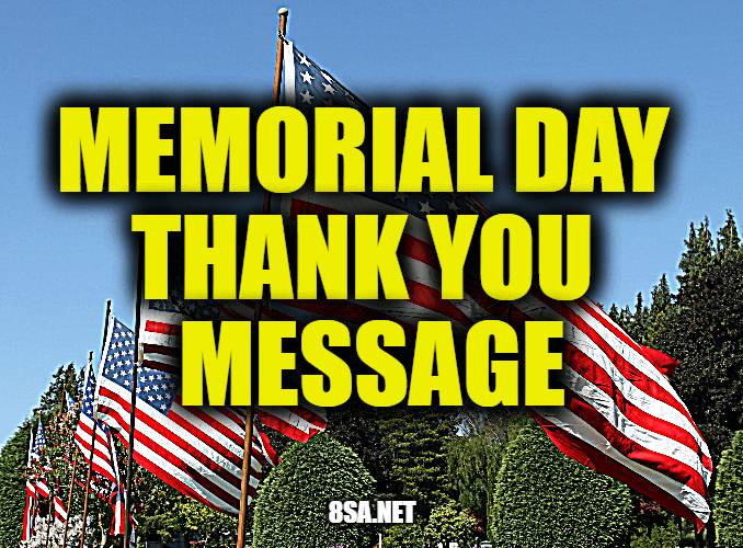 Memorial Day Thank You Messages