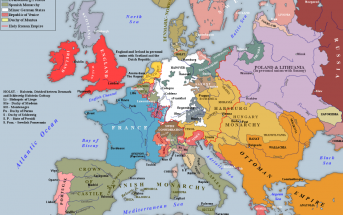 Europe at the beginning of the 18th century
