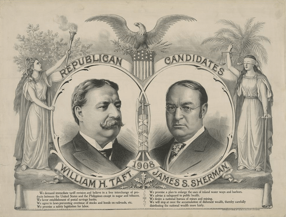 1908 Taft-Sherman poster