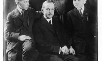 Coolidge with his family