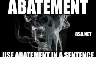 Abatement in a Sentence