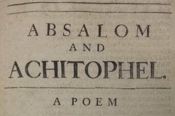 Absalom and Achitophel Poem Analysis