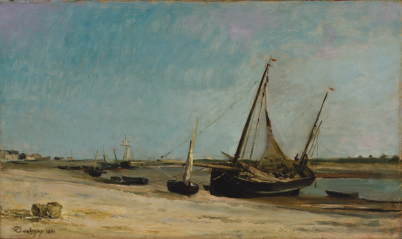Boats on the Seacoast at Étaples, 1871