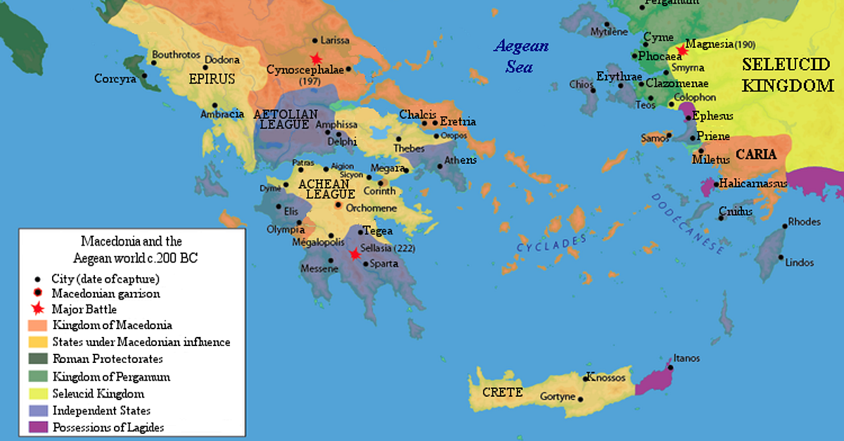 Achaean League Map
