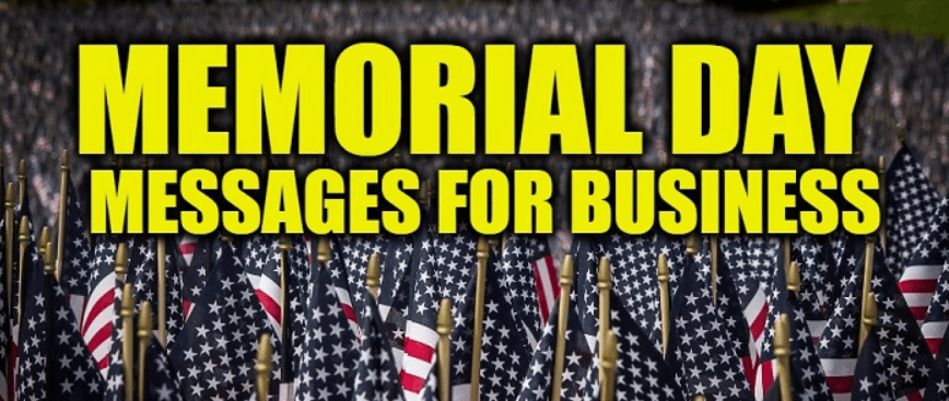 Memorial Day Messages for Business