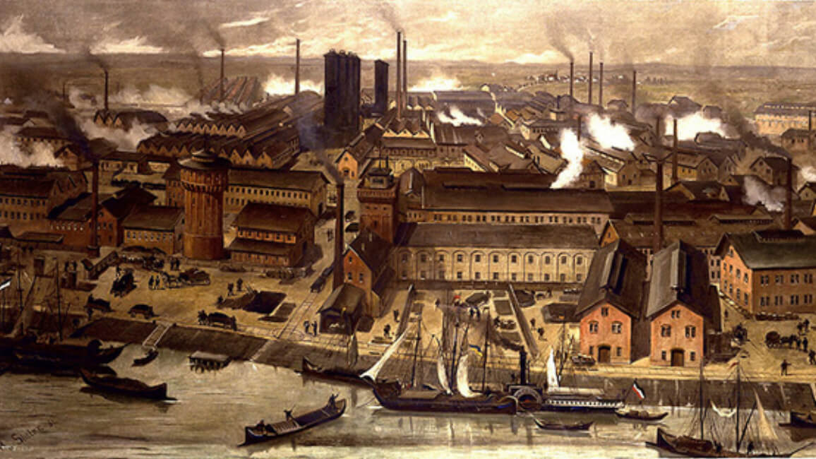 BASF – Chemical plants in Ludwigshafen, Germany, 1881 (Source: wikipedia.org)
