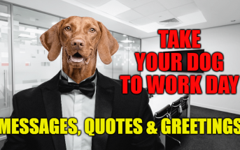 Take Your Dog To Work Day Messages, Quotes & Greetings
