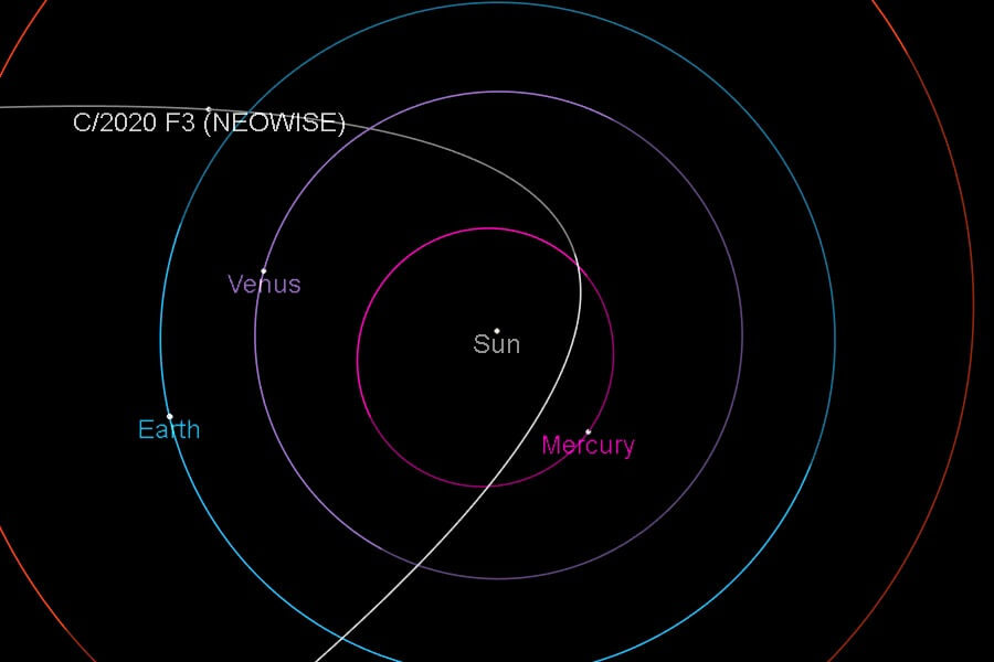 Observers in the northern hemisphere hope to catch a glimpse of Comet NEOWISE as it traverses the inner solar system before it drifts into the depths of space.
