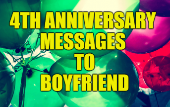 4th Anniversary Messages to Boyfriend