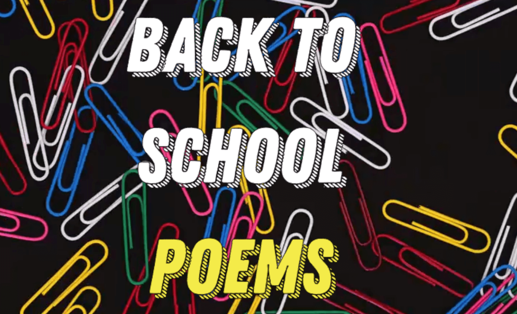 Back to School Poems | Best First Day of School Poems