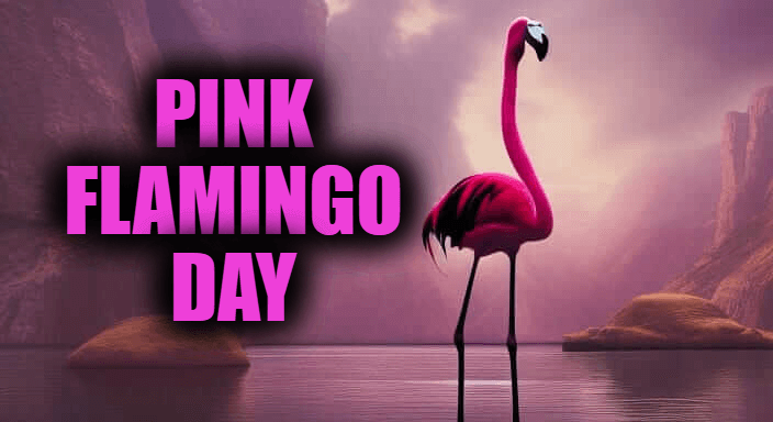 pink flamingo day